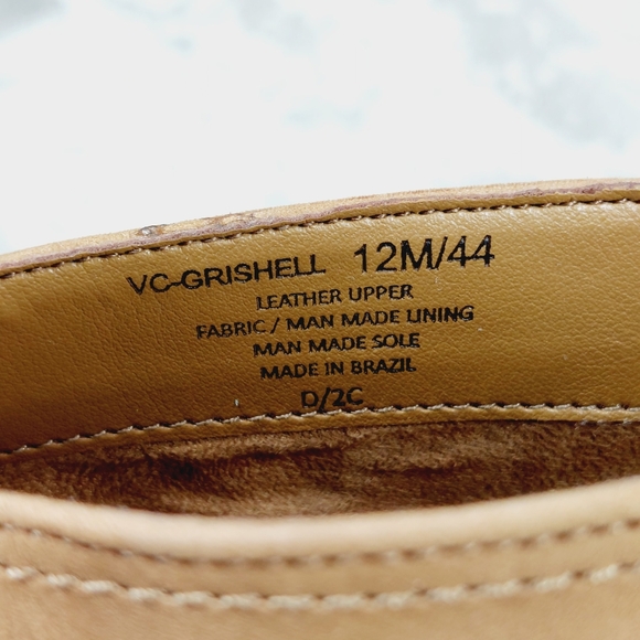 NEW Vince Camuto Grishell Tan Leather Block Heel Ankle Boots i419 - Picture 12 of 13